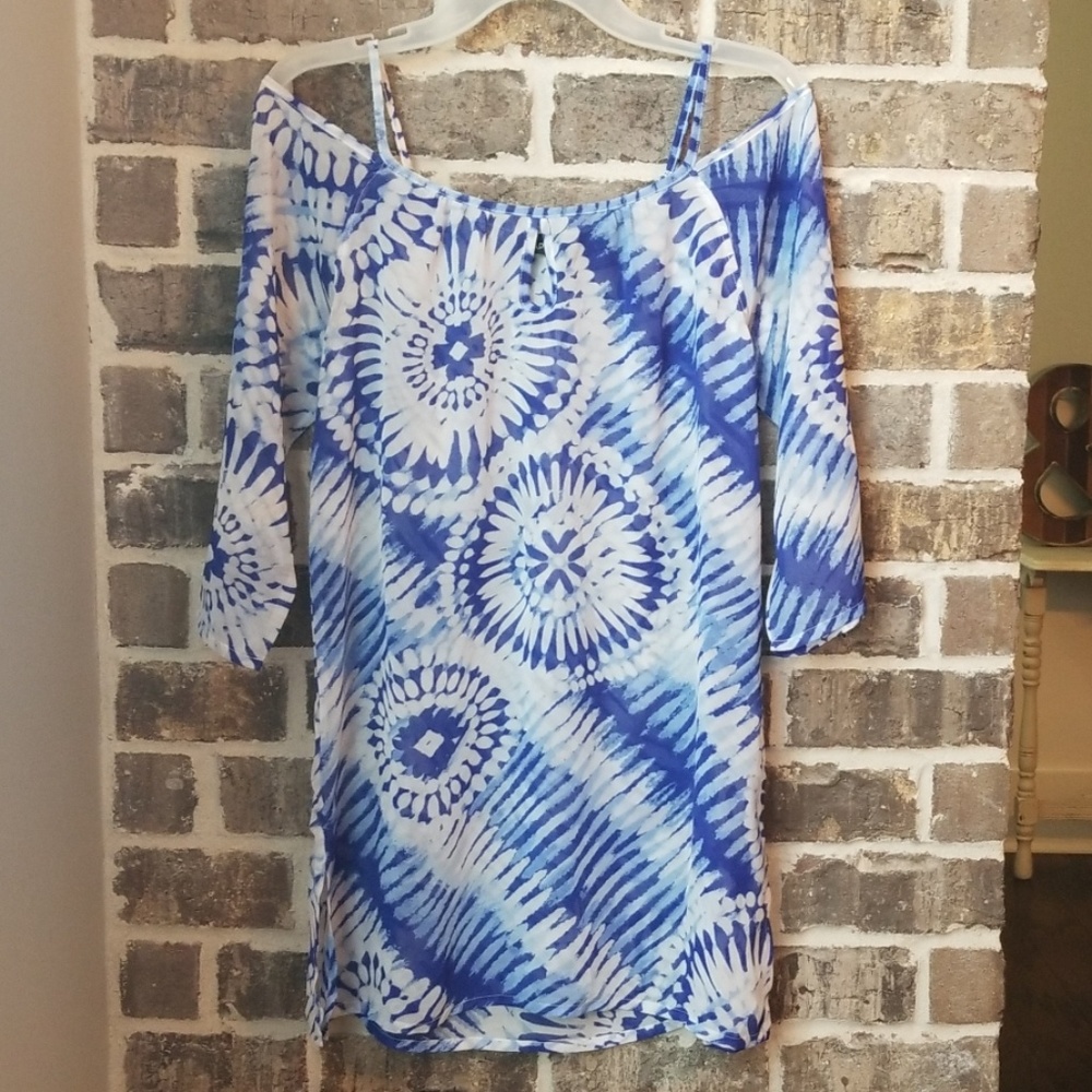 💥🎪❤Apt. 9 Sheer Cold Shoulder Top or Swim Cover
